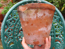 Used, Vintage terracotta clay pot plant flower pot 14 cms high by 15 cms across for sale  SUDBURY