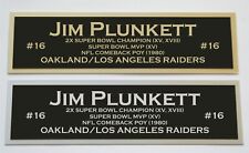 Jim plunkett nameplate for sale  Tacoma