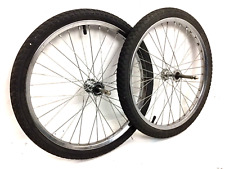 Usado, Conjunto de rodas 20" para bicicleta reboque carrinho de carga animal de estimação criança cromado #15 comprar usado  Enviando para Brazil