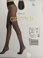 Used, New Women's OROBLU Waves Tights Black Size S for sale  Shipping to South Africa