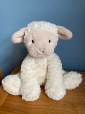 Jellycat Medium Fuddlewuddle Cream & Beige Face Lamb Soft Toy Comforter, used for sale  CHESTER