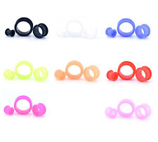 Ear Tunnel Flexi Silicone Stretcher Taper Plug Earlet 4mm - 24mm  for sale  Shipping to South Africa