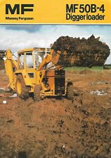 Folheto de equipamento - Massey Ferguson - MF 50B-4 - Retroescavadeira escavadeira (E7033) comprar usado  Enviando para Brazil