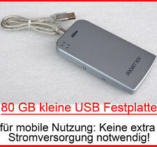 Disco rígido USB externo móvel pequeno 80 GB 6,35 CM 2,5 "potência USB # comprar usado  Enviando para Brazil