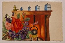 Antique fireplace painting d'occasion  Expédié en Belgium
