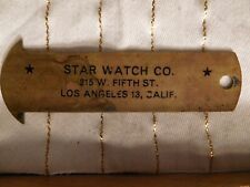 Publicidad antigua ~ Regla Star Watch Co. Los Angeles 13, California ~ segunda mano  Embacar hacia Argentina