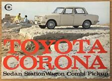 Folheto de vendas de carros TOYOTA CORONA C1966 #81100 SEDAN Station Wagon COMBI Pickup comprar usado  Enviando para Brazil