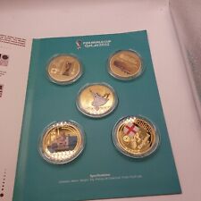 Coleção de moedas de ouro Copa do Mundo FIFA 2022 H16, usado comprar usado  Enviando para Brazil
