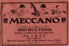 Meccano ancien manuel d'occasion  Champniers