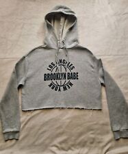 Cropped grey hoodie for sale  BIRMINGHAM