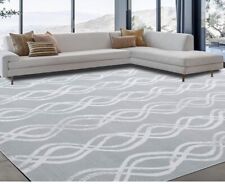 area rug gray white 6x9 for sale  Cleveland