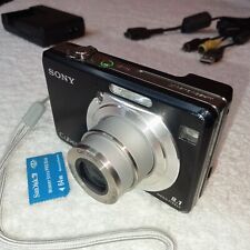 Câmera Digital Sony Cyber-shot DSC-W100 8.1MP - Preta, testada, carregamento, cartão de memória comprar usado  Enviando para Brazil