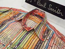 PAUL SMITH Mens Shirt 🌍 Size M (CHEST 42") 🌎 RRP £95+📮 MILLS & BOON PRINT  for sale  Shipping to South Africa