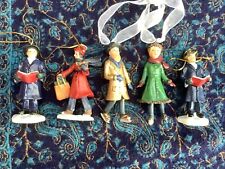 Five christmas figurines for sale  MARKET DRAYTON
