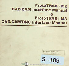 Southwestern ProtoTrak M2 & M3, CAD/CAM & DNC Interface, Milling Program Manual for sale  Shipping to South Africa