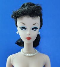 Usado, Boneca Barbie vintage #1 poodle morena rabo de cavalo nua íris branca pés buracos repro comprar usado  Enviando para Brazil