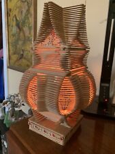 Vintage Tramp Art Popsicle Stick Asian Style Lamp  for sale  Shipping to South Africa