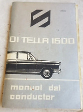 1961 antiguo raro siam di tella 1500 propietarios argentinos catálogo manual de colección antiguo segunda mano  Argentina 
