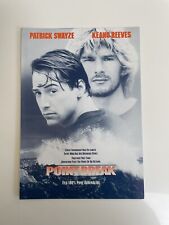Keanu Reeves & Patrick Swayze Point Break UK press exhibitor's release material. segunda mano  Embacar hacia Mexico