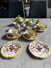 vintage italian ceramic pottery Tea Set for sale  Shipping to South Africa