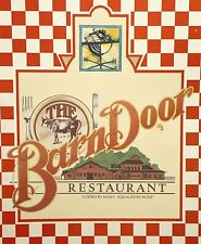 Menú ""The Barn Door Restaurant"" San Antonio Texas década de 1980 segunda mano  Embacar hacia Mexico