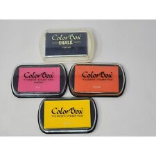 Usado, Lote de almofadas de carimbo de caixa colorida laranja/carvão/rosa/canário comprar usado  Enviando para Brazil