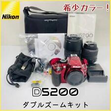 Usado, Kit de zoom doble Nikon D5200 color raro rojo digital SLR de Japón segunda mano  Embacar hacia Argentina