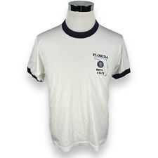 Camiseta masculina vintage Florida Boys State Ringer XL branca anos 80 American Legion EUA comprar usado  Enviando para Brazil