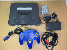Console Nintendo 64 N64 preto NUS-001 testado funcionando com pacote de jumper + cabos OEM comprar usado  Enviando para Brazil