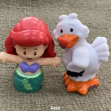 Fisher Price Little People Disney Księżniczka Ariel Syrenka i Scuttle Mewa Zabawki , używany na sprzedaż  Wysyłka do Poland