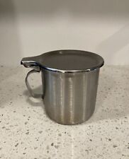 Used, Vintage Heavy Seco Co. Stainless Steel Camping Hiking Coffee Cup Mug w/Hinge Lid for sale  Shipping to South Africa