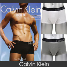 Roupa íntima masculina nova sem etiquetas Calvin Klein Bold microfibra cintura baixa tronco frete grátis CK comprar usado  Enviando para Brazil