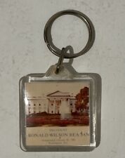 Vtg Ronald Reagan Inauguration Keychain 1981 White House Cowboy Acrylic Original, used for sale  Shipping to South Africa