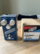 Greer Lightspeed Organic Overdrive Effects Pedal. Drive/Distortion/Boost, used for sale  Shipping to South Africa