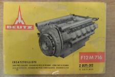 Deutz f12m716 diesel for sale  BRIDPORT