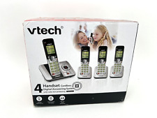 Usado, VTech CS6529-4 DECT 6.0 Teléfono inalámbrico contestador automático 4 Teléfonos Sistema e identificador de llamadas segunda mano  Embacar hacia Argentina