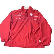 Nike OU Storm Fit Jacket Size L Vented Back 1/4 Zip Sooners Embroidered OKLAHOMA for sale  Shipping to South Africa