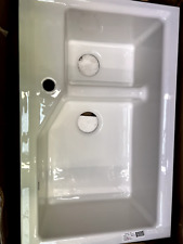 Used, New Kohler Kitchen Sink 6411 -1-0 Double bowl basin white Indio Smart Divide for sale  Shipping to South Africa