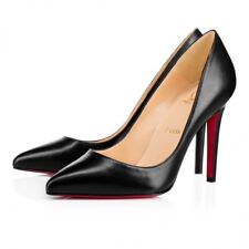 Christian Louboutin Pigalle Leather Black Pumps 100mm Size EU 35.5 / US 5 for sale  Shipping to South Africa