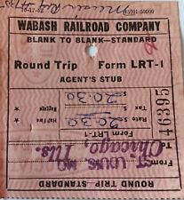 Wabash railroad ticket for sale  Fountain Valley