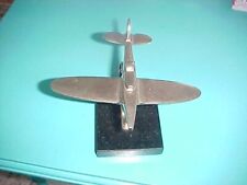 VINTAGE SOLID STAINLESS STEEL AEROPLANE WITH ONYX STAND for sale  Shipping to South Africa