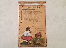 TAPEÇARIA DE PAREDE VINTAGE AUTÊNTICA ARTE LATINO-AMERICANA CHIMARRAO couro genuíno, usado comprar usado  Enviando para Brazil