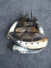 Carved horn ship for sale  BLACKPOOL