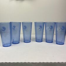 Lote grosso de 6 copos de plástico azul para restaurante Pepsi-Cola comprar usado  Enviando para Brazil
