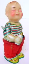 1960s MIKUNI TOYS JAPAN TIN WIND-UP SMARTY PANTS BOY w BOTTLE DROPPING HIS PANTS for sale  Shipping to South Africa