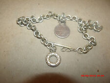 Vintage Tiffany and Co Silver lifesaver charm,return to charm and bracelet 925 for sale  Levittown