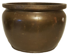 Antique Vintage Solid Brass Pot Planter 13" x 9" LARGE, used for sale  Shipping to South Africa