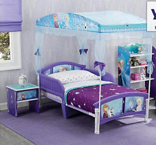 Disney Frozen Little Girls Canopy Toddler Bed Princess Furniture Bedroom for sale  Shipping to South Africa