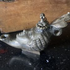 Antique Vintage Bronze Oil Lamp Ladys Head for sale  Shipping to South Africa