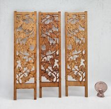 Used, Vintage Dollhouse Miniature 3 Panel Room Screen Wood Northeastern 1:12 Divider for sale  Shipping to South Africa